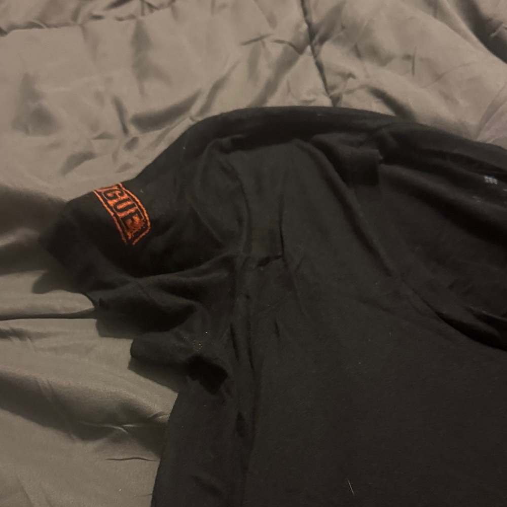 Rogue Black Tee with Bold Orange Accents - Picture 3 of 4